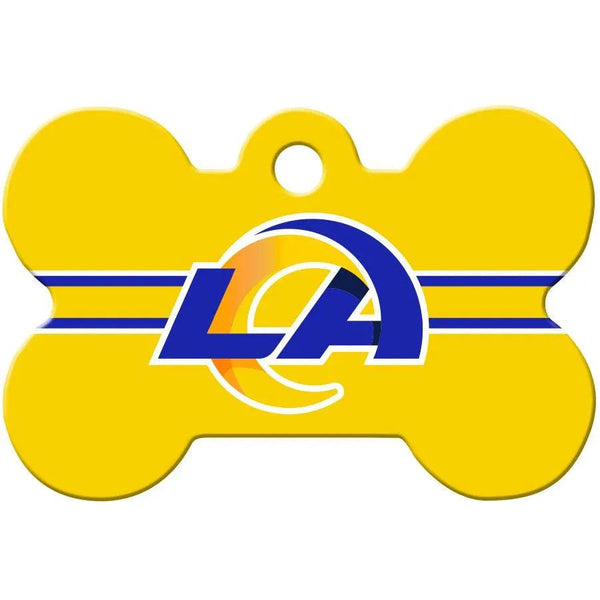 LA Rams NFL Pet ID Tag - Large Bone - Gifts for You 'n Me
