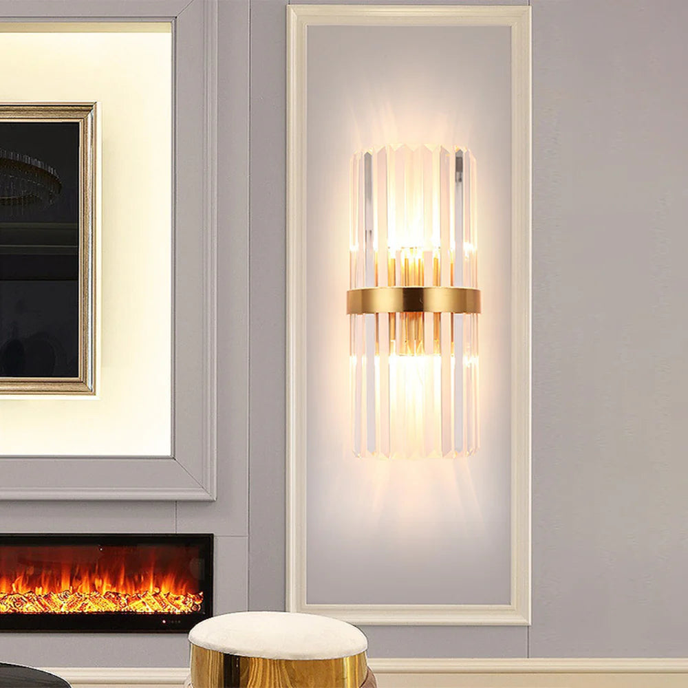 Laylq Cylinder Crystal Wall Light