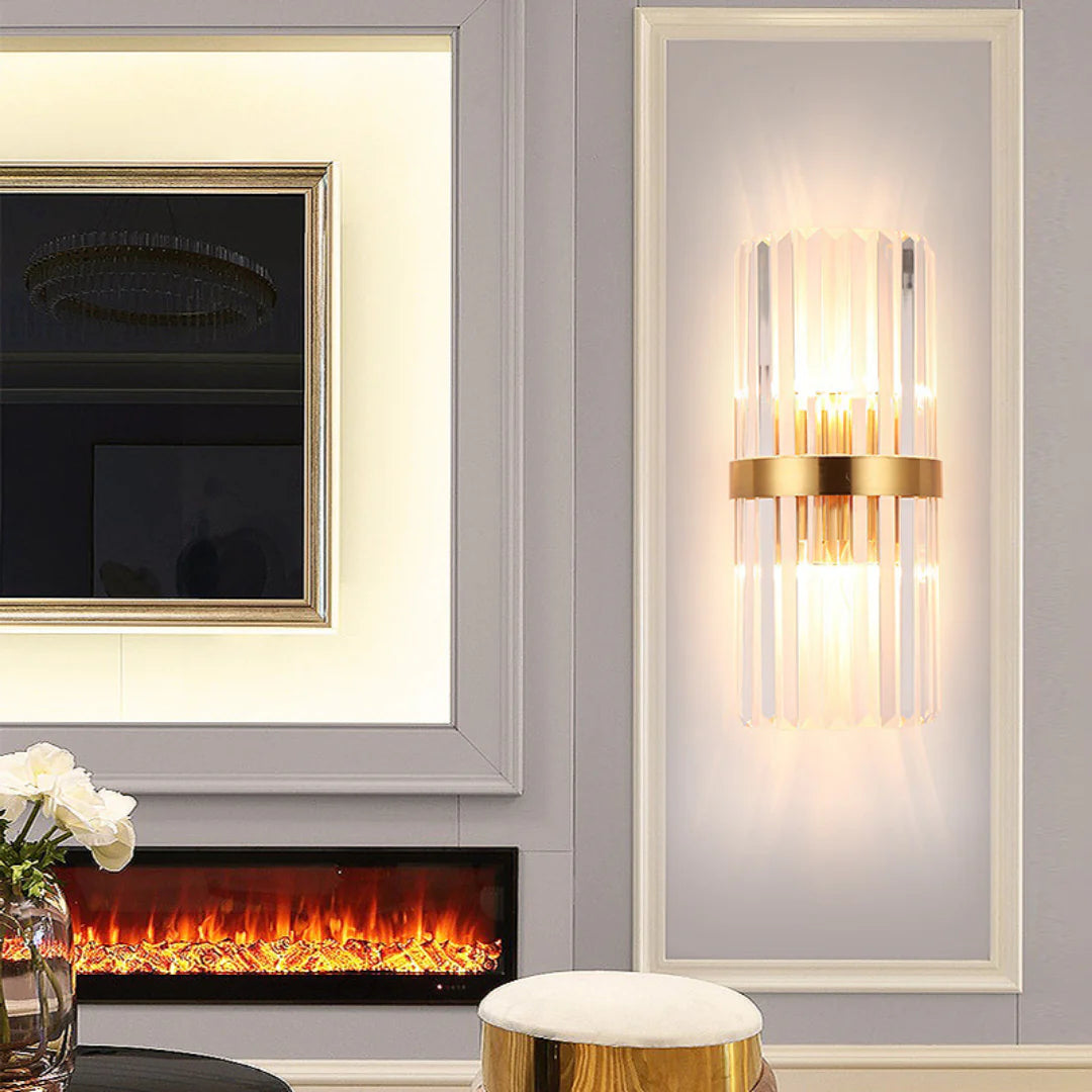 Laylq Cylinder Crystal Wall Light