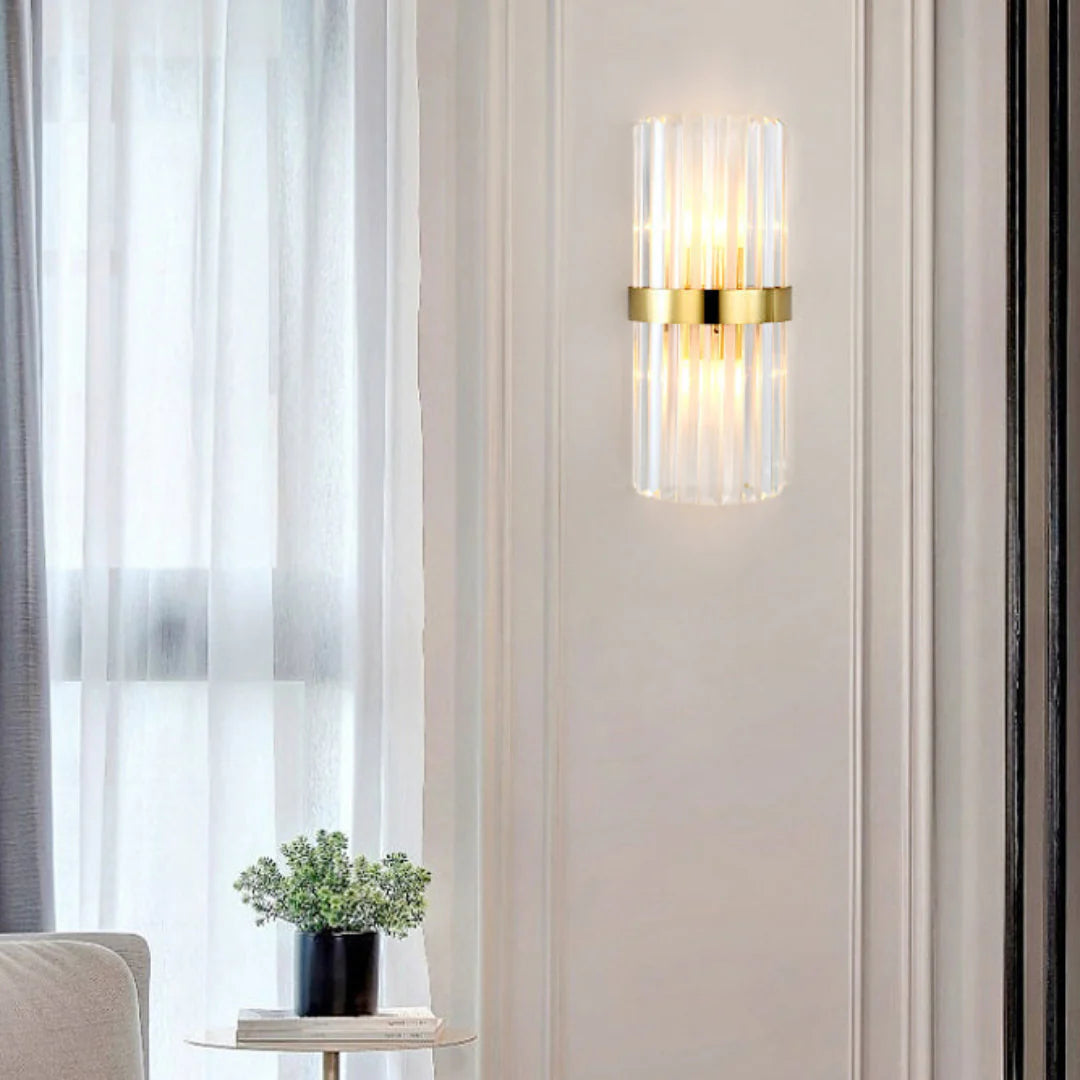 Laylq Cylinder Crystal Wall Light