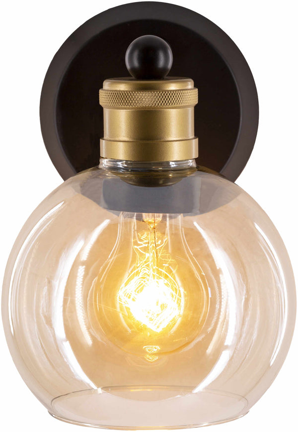 Leabrook Black Metal Wall Sconce