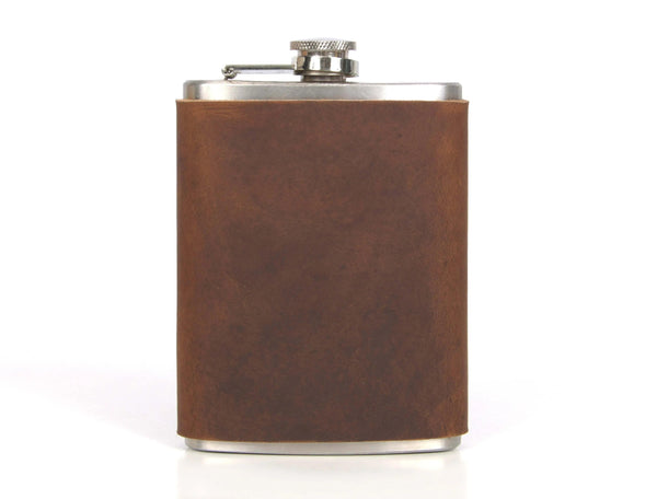 Leather Wine Flask Cover - Gifts for You 'n Me