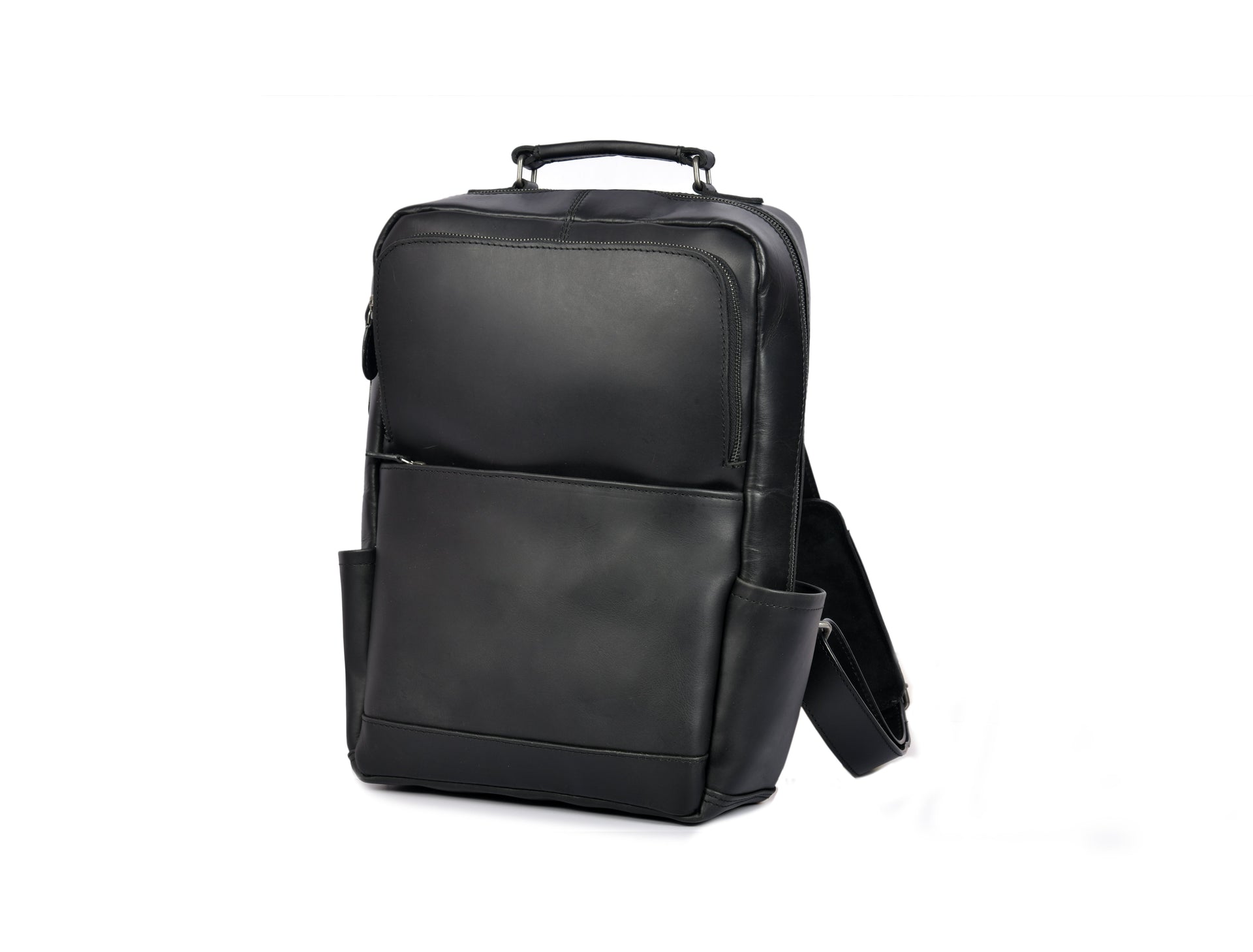Tolredo Hudson Leather Backpack (Midnight Noir)