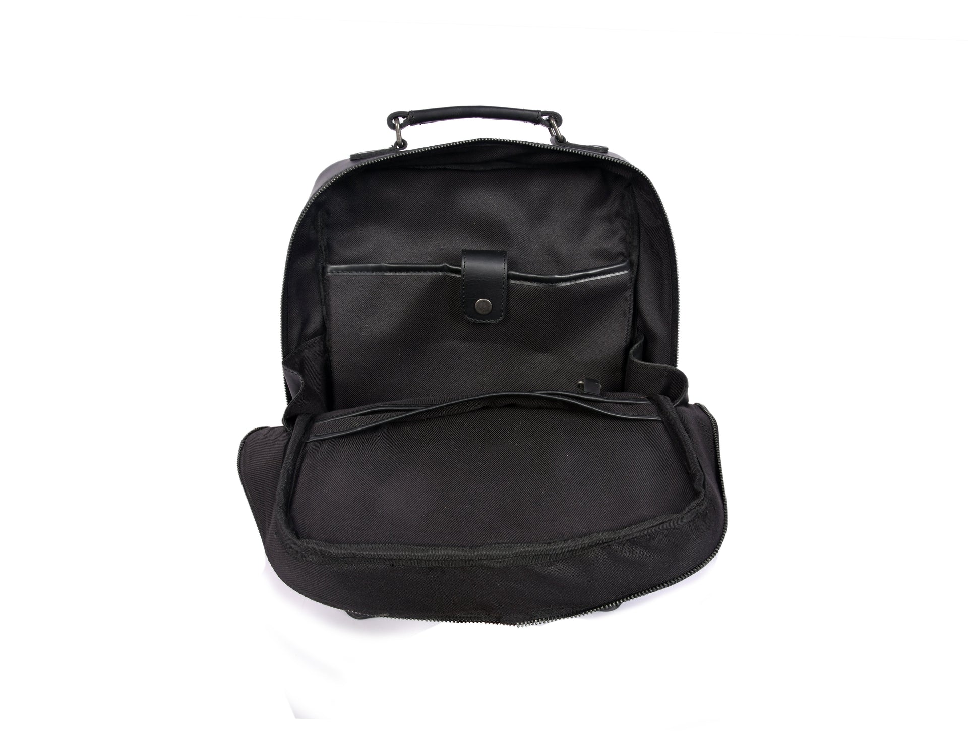 Tolredo Hudson Leather Backpack (Midnight Noir)
