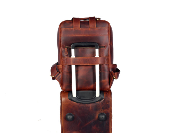 Tolredo Hudson Leather Backpack (Midnight Oak)
