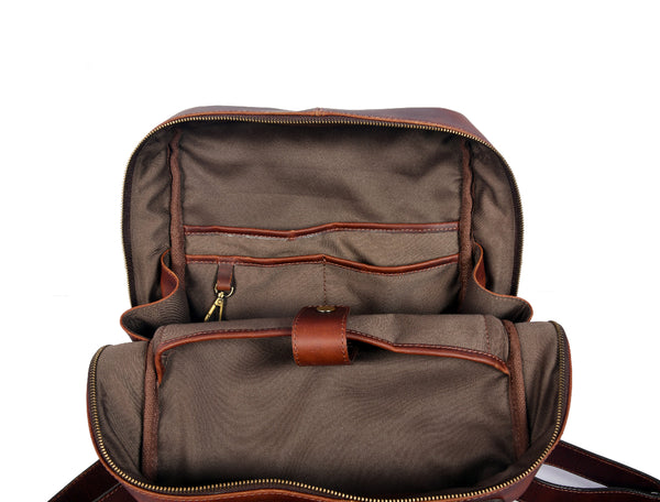 Tolredo Hudson Leather Backpack (Midnight Oak)