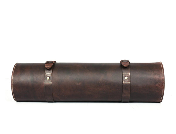 Arizona Leather Knife Roll 10 Slot - Walnut Brown - Gifts for You 'n Me
