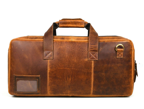 Salerno Leather Chef Knife Case Stress Brown (KR-61) - Gifts for You 'n Me