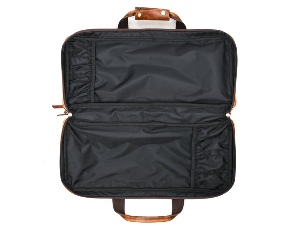 Salerno Leather Chef Knife Case Stress Brown (KR-61) - Gifts for You 'n Me