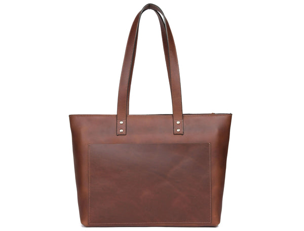 Voyager Leather Tote Bag - Gifts for You 'n Me
