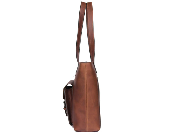 Voyager Leather Tote Bag - Gifts for You 'n Me