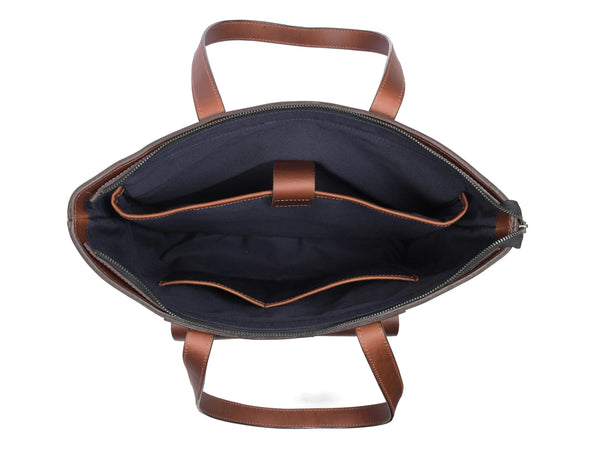Voyager Leather Tote Bag - Gifts for You 'n Me