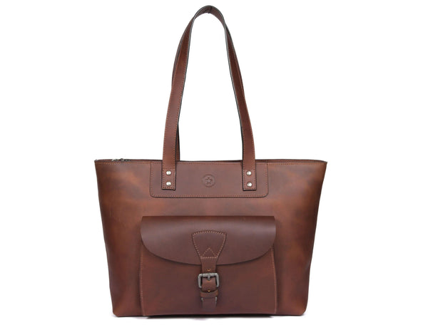 Voyager Leather Tote Bag - Gifts for You 'n Me