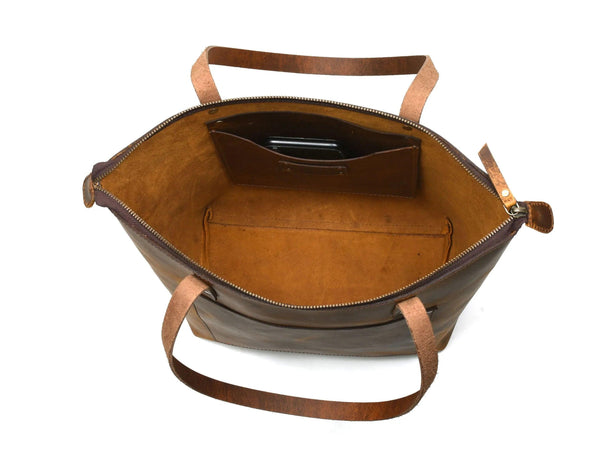 Cassidy Leather Tote Bag - Gifts for You 'n Me