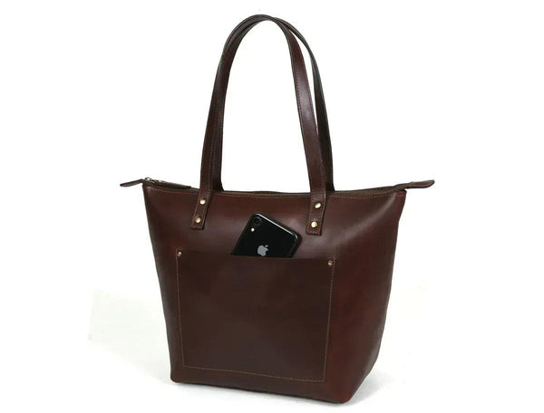 Cassidy Leather Tote Bag - Gifts for You 'n Me