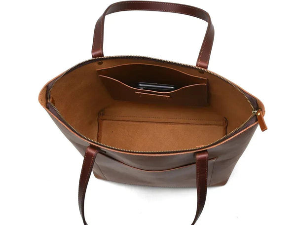 Cassidy Leather Tote Bag - Gifts for You 'n Me