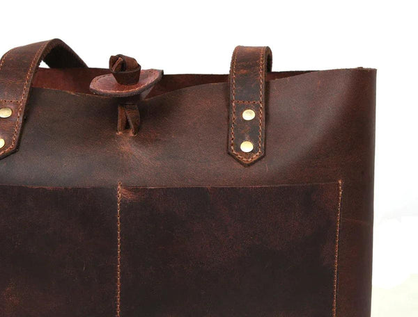 Leather Willow Tote - Gifts for You 'n Me