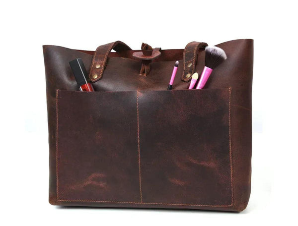 Leather Willow Tote - Gifts for You 'n Me