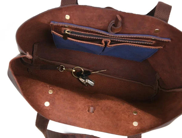 Leather Willow Tote - Gifts for You 'n Me