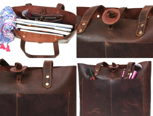 Leather Willow Tote - Gifts for You 'n Me