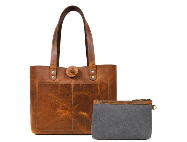 Leather Willow Tote - Gifts for You 'n Me