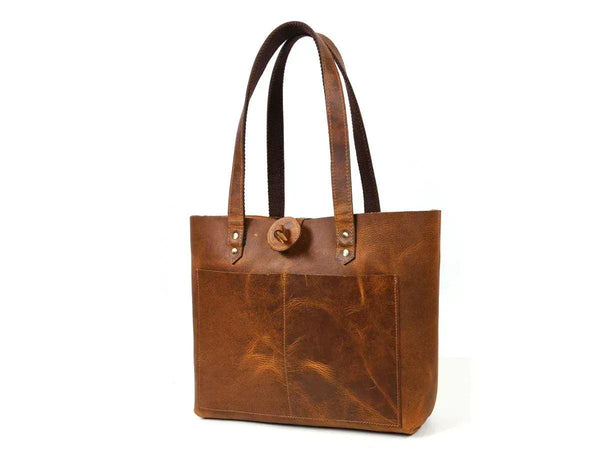 Leather Willow Tote - Gifts for You 'n Me