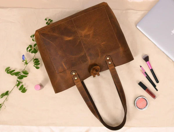 Leather Willow Tote - Gifts for You 'n Me