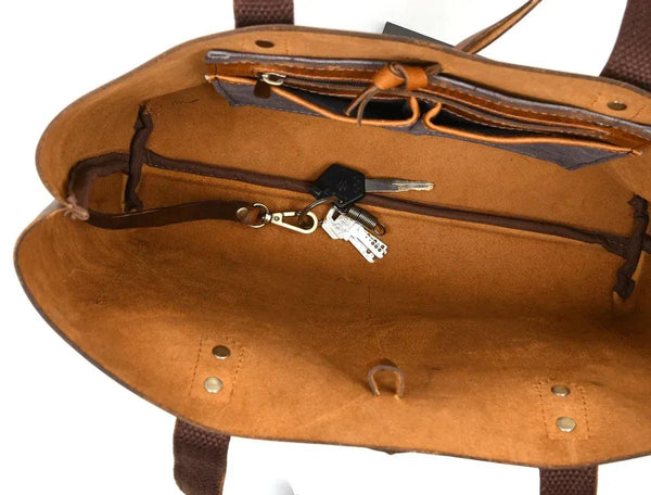 Leather Willow Tote - Gifts for You 'n Me