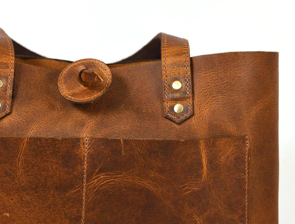 Leather Willow Tote - Gifts for You 'n Me