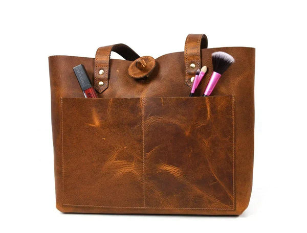 Leather Willow Tote - Gifts for You 'n Me