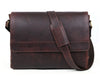 Borden Leather Messenger Bag - Walnut Brown