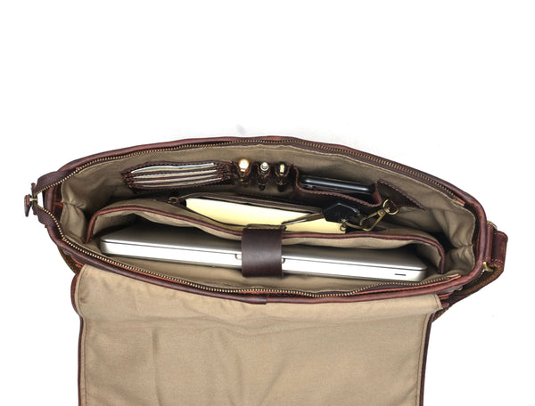 Voyager  Leather Briefcase Bag (  MB-150 )