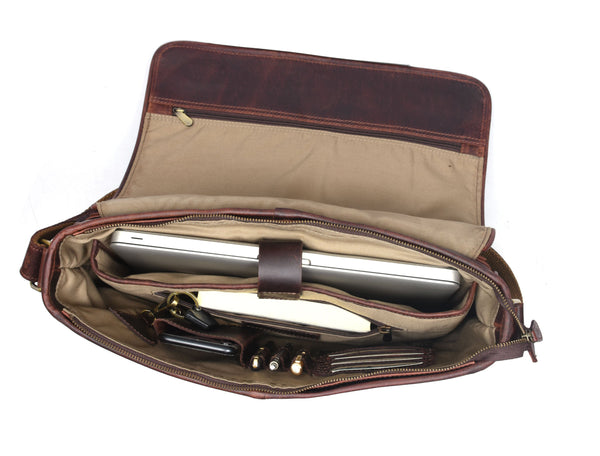 Voyager  Leather Briefcase Bag (  MB-150 )