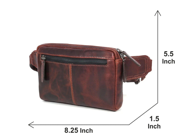 Manhattan - Leather Crossbody Fanny Bag - Gifts for You 'n Me