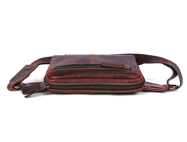 Manhattan - Leather Crossbody Fanny Bag