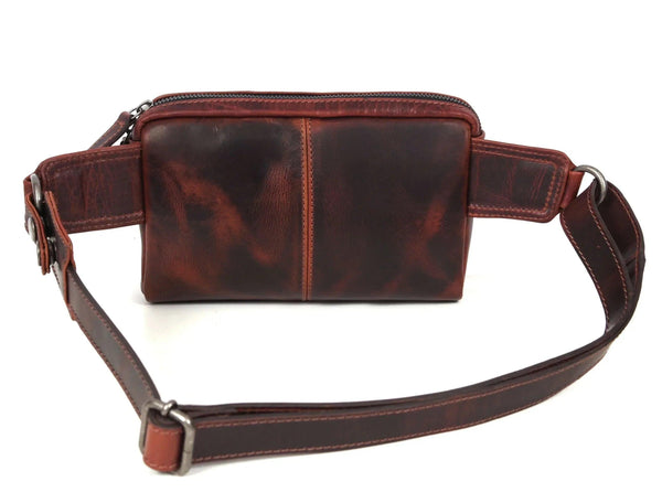 Manhattan - Leather Crossbody Fanny Bag - Gifts for You 'n Me