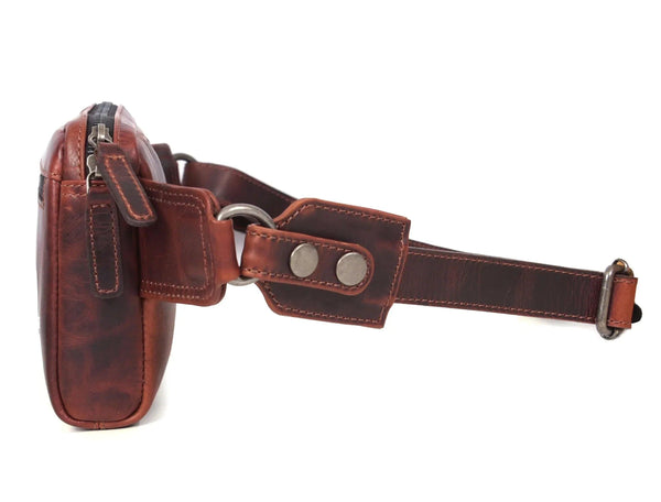 Manhattan - Leather Crossbody Fanny Bag - Gifts for You 'n Me