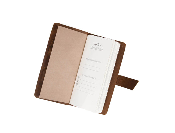 Genuine Leather Hiking Logbook - Gifts for You 'n Me