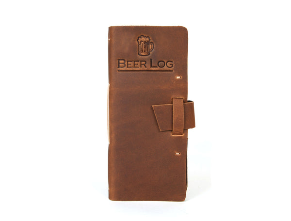 Genuine Leather Beer Logbook