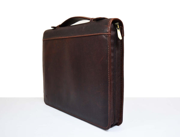 Leather Travel Organizer - Walnut Brown - Gifts for You 'n Me