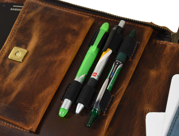 Perth Leather Travel Organizer - Caramel Brown - Gifts for You 'n Me