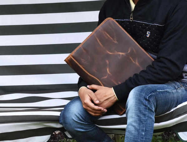 Perth Leather Travel Organizer - Caramel Brown - Gifts for You 'n Me