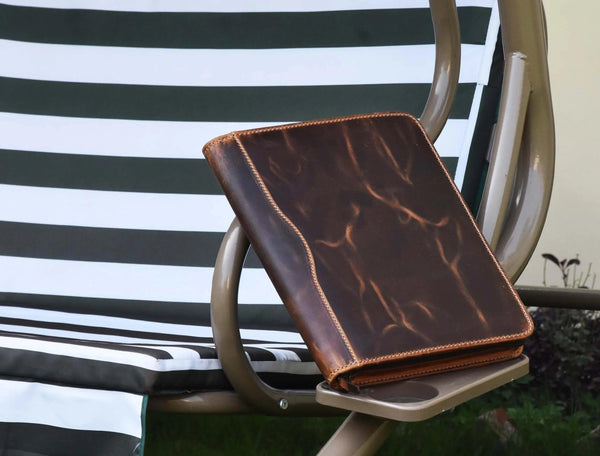 Perth Leather Travel Organizer - Caramel Brown - Gifts for You 'n Me