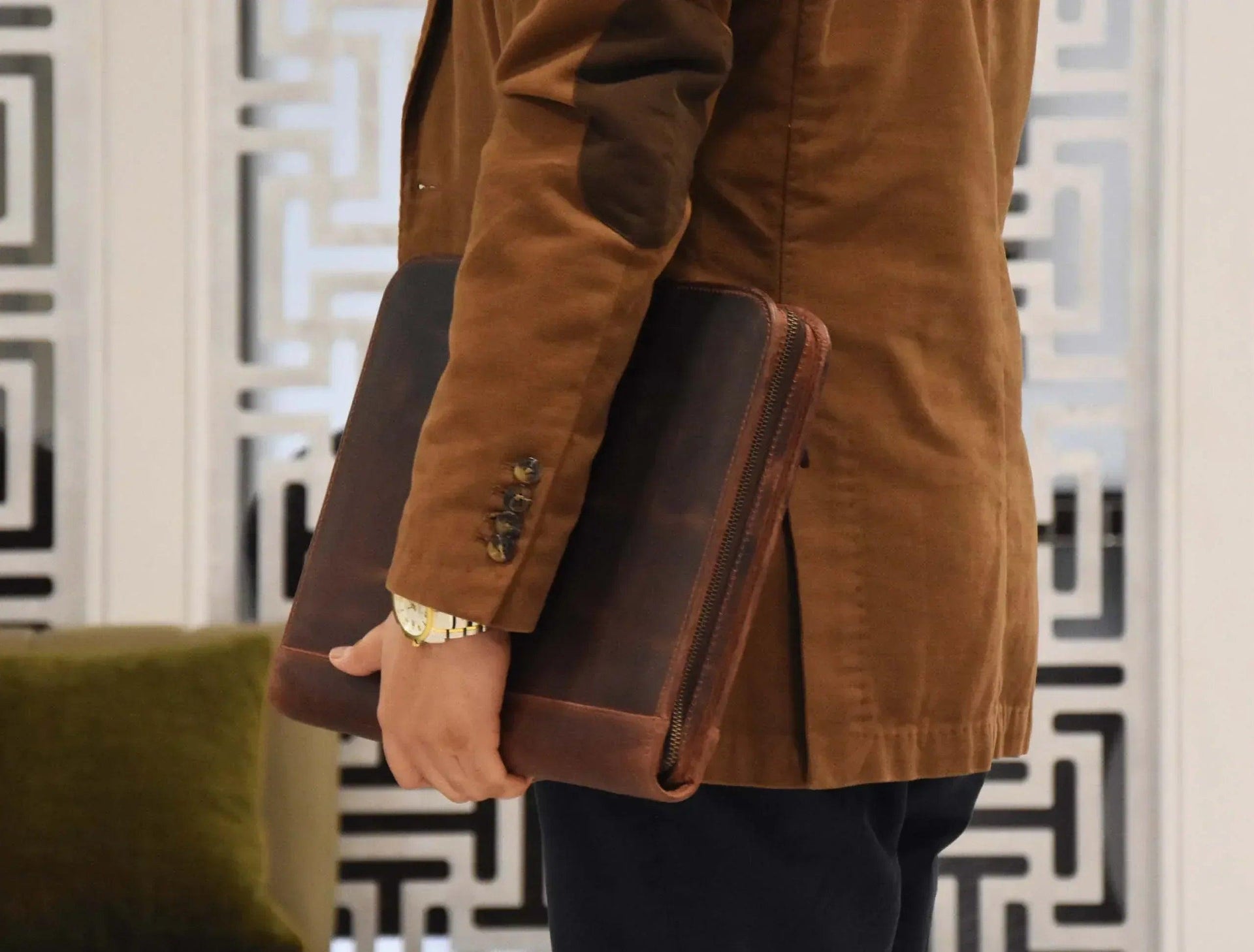 Caraquet Leather Travel Organizer - Walnut Brown - Gifts for You 'n Me