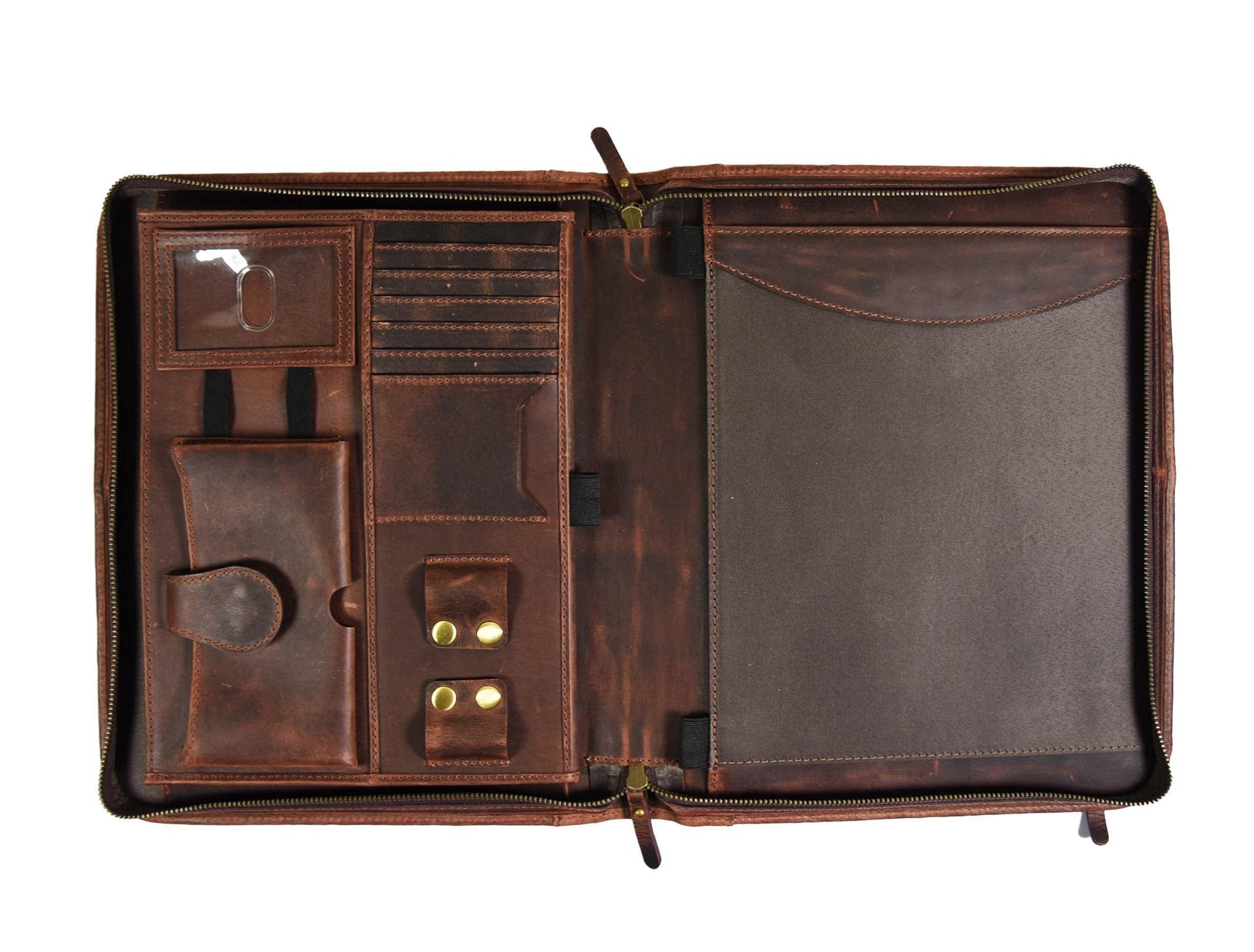 Caraquet Leather Travel Organizer - Walnut Brown - Gifts for You 'n Me