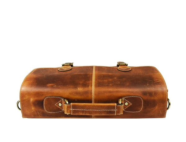 Cavendish Leather Office Bag - Caramel Brown - Gifts for You 'n Me