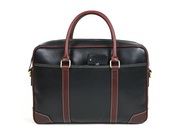 Reeds Leather Office Bag - Raven Black - Gifts for You 'n Me