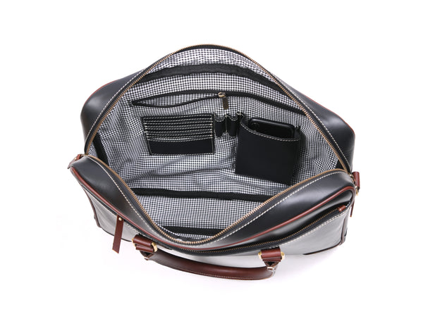 Reeds Leather Office Bag -  Raven Black