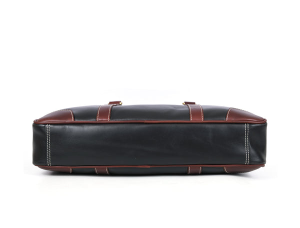 Reeds Leather Office Bag -  Raven Black