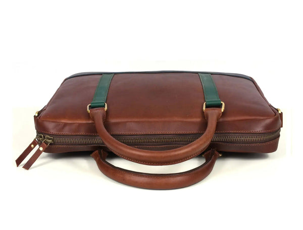 Tolredo Leather Leather Office Bag - Caramel Brown - Gifts for You 'n Me
